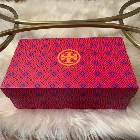 Tory Burch Benton Peep Toe Wedge Size 9.5 - Picture 6 of 6